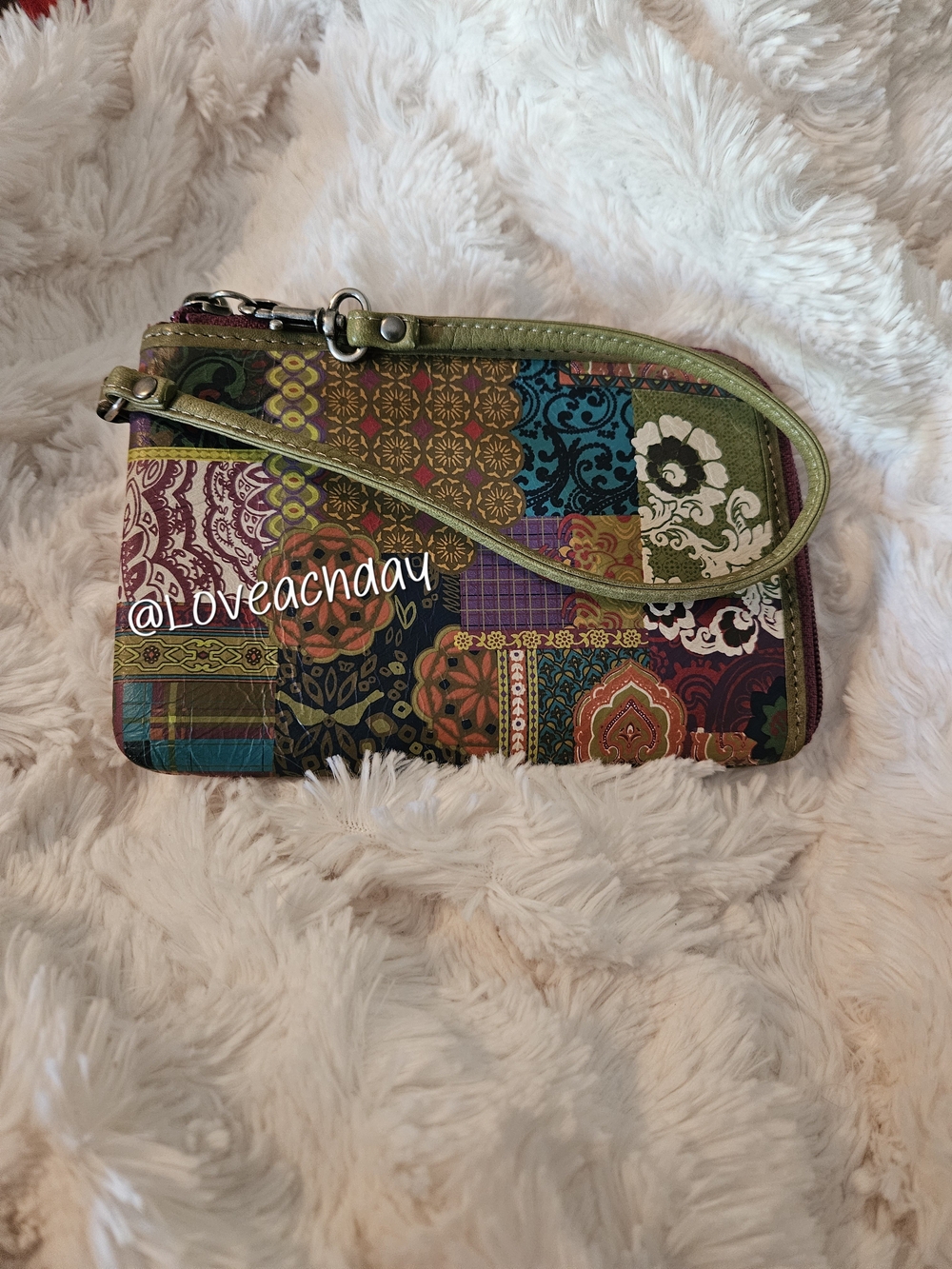 Fossil✨️Patchwork Wristlet Wallet - Vintage